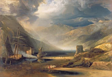 Una tormenta pasando en la costa de Merionethshire, 1818